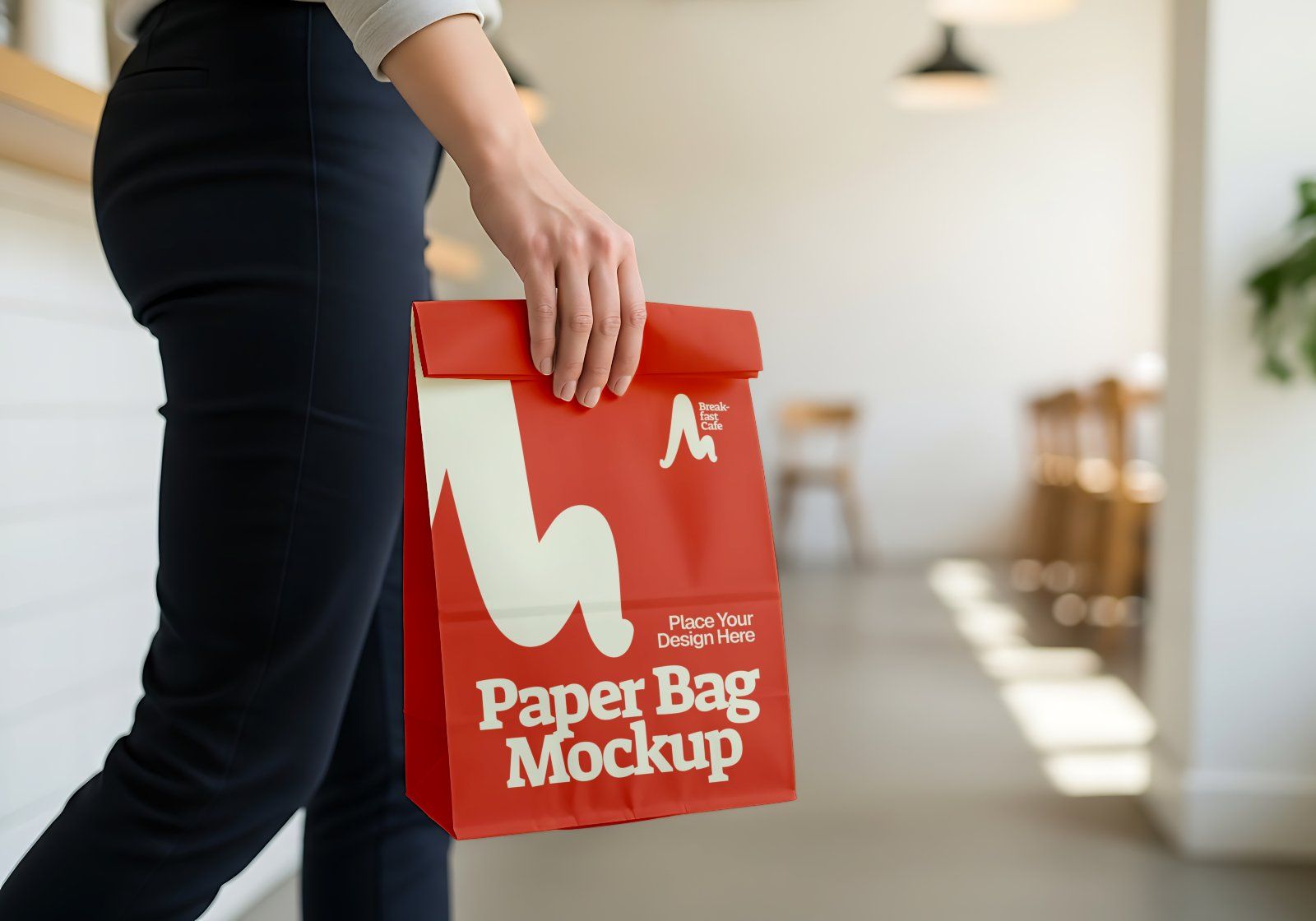 Breakfast Café Mockup Bundle PSD – Menu, Packaging, Apron & Coffee Branding Scene