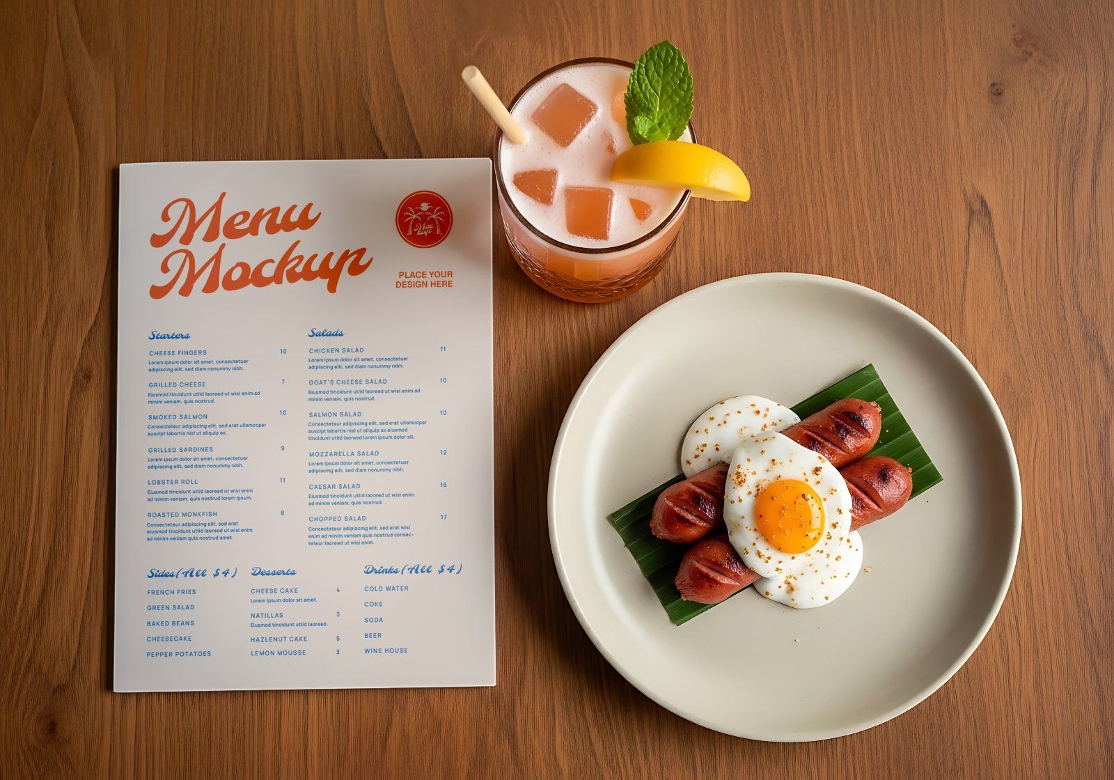 Premium Branding Beach Resort Mockup