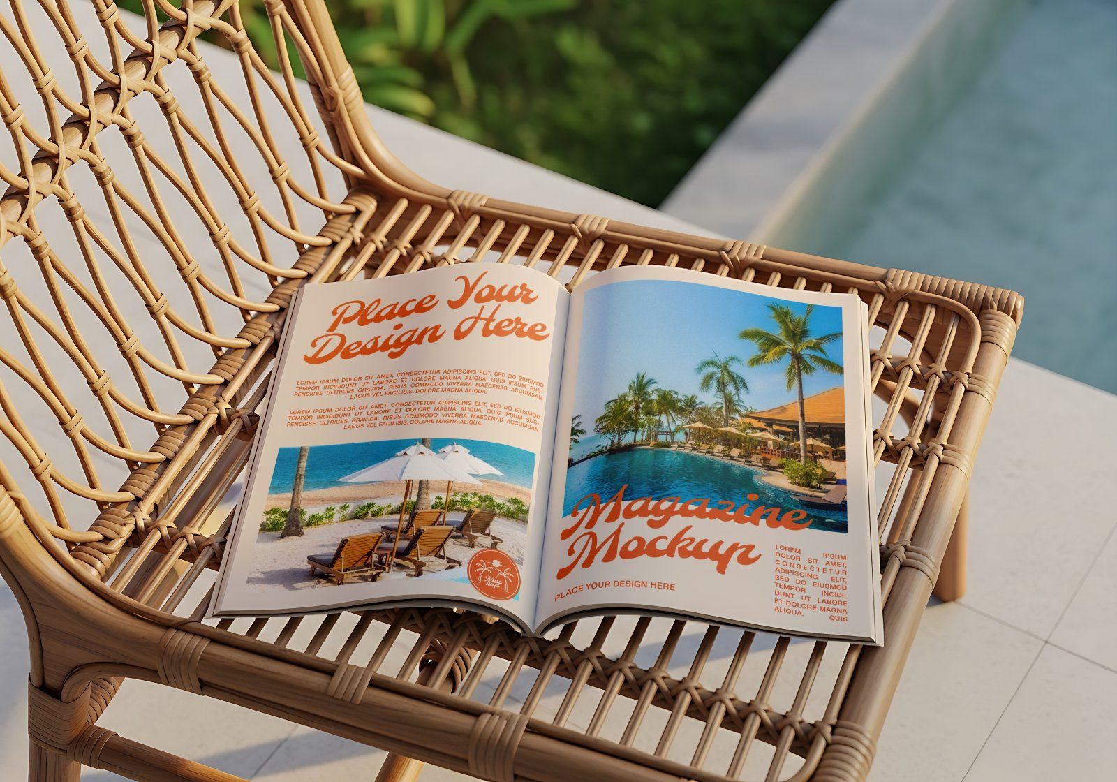 Premium Branding Beach Resort Mockup