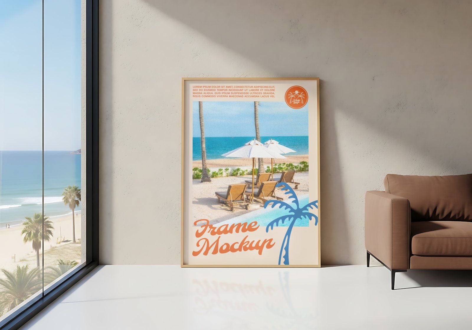 Premium Branding Beach Resort Mockup