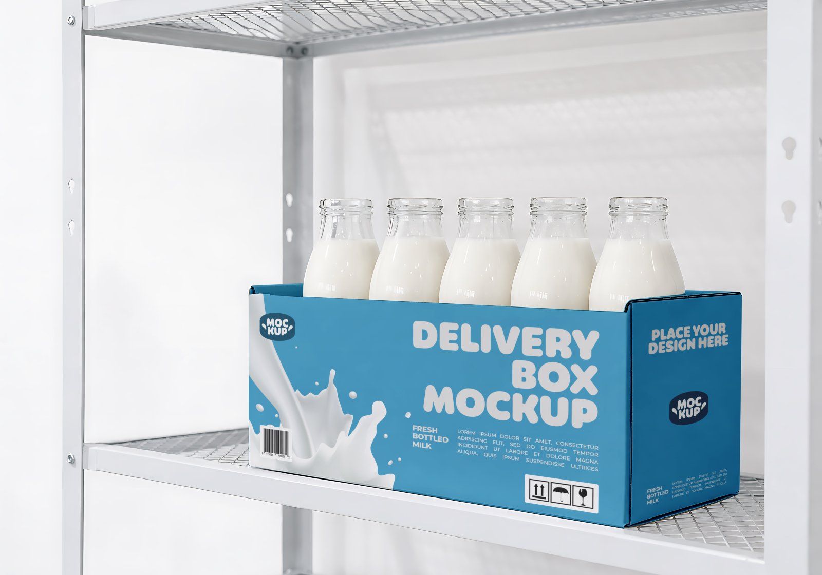 Premium Branding Milk Store Mockup