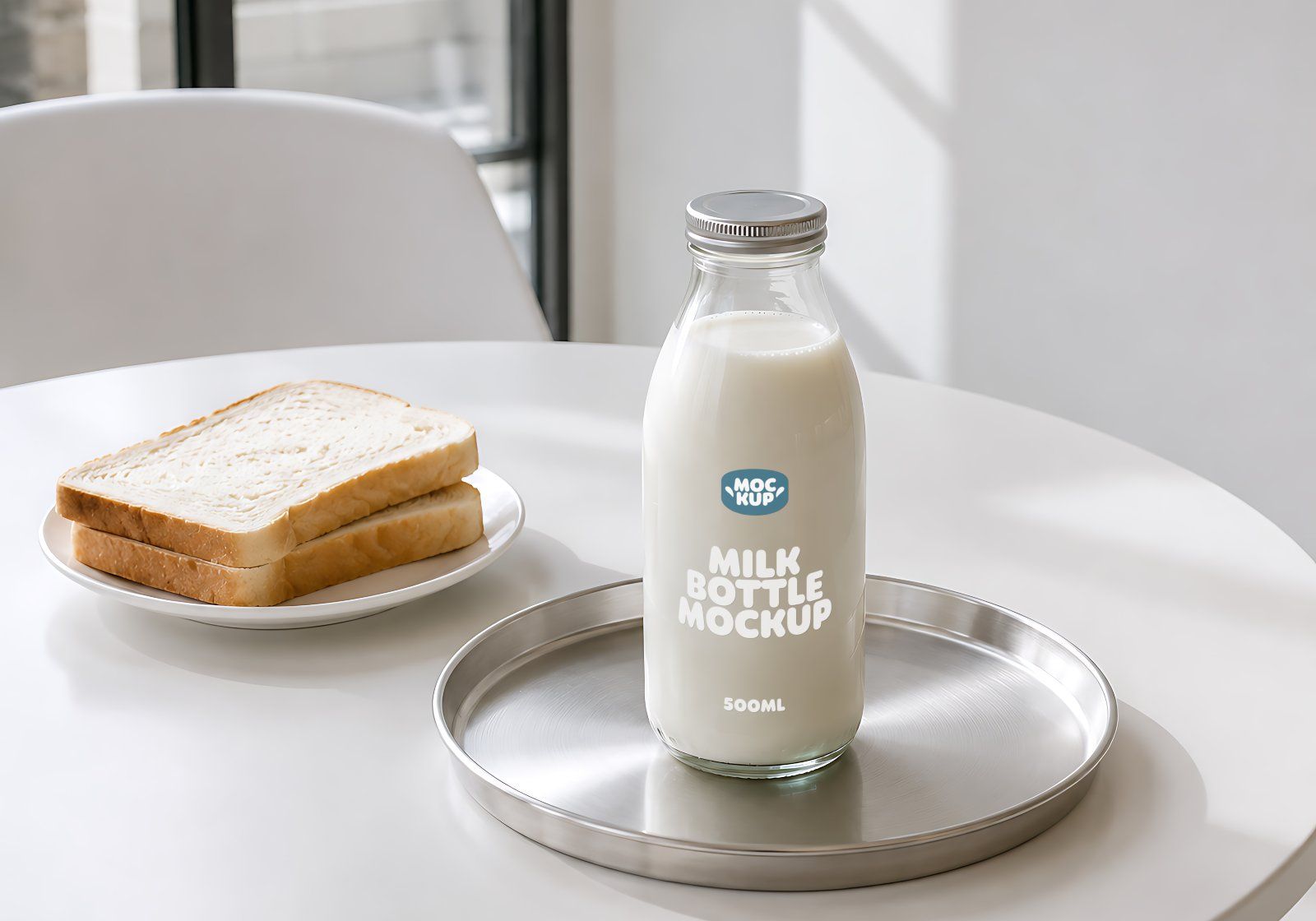 Premium Branding Milk Store Mockup
