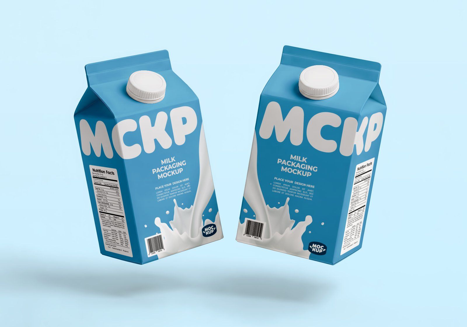 Premium Branding Milk Store Mockup
