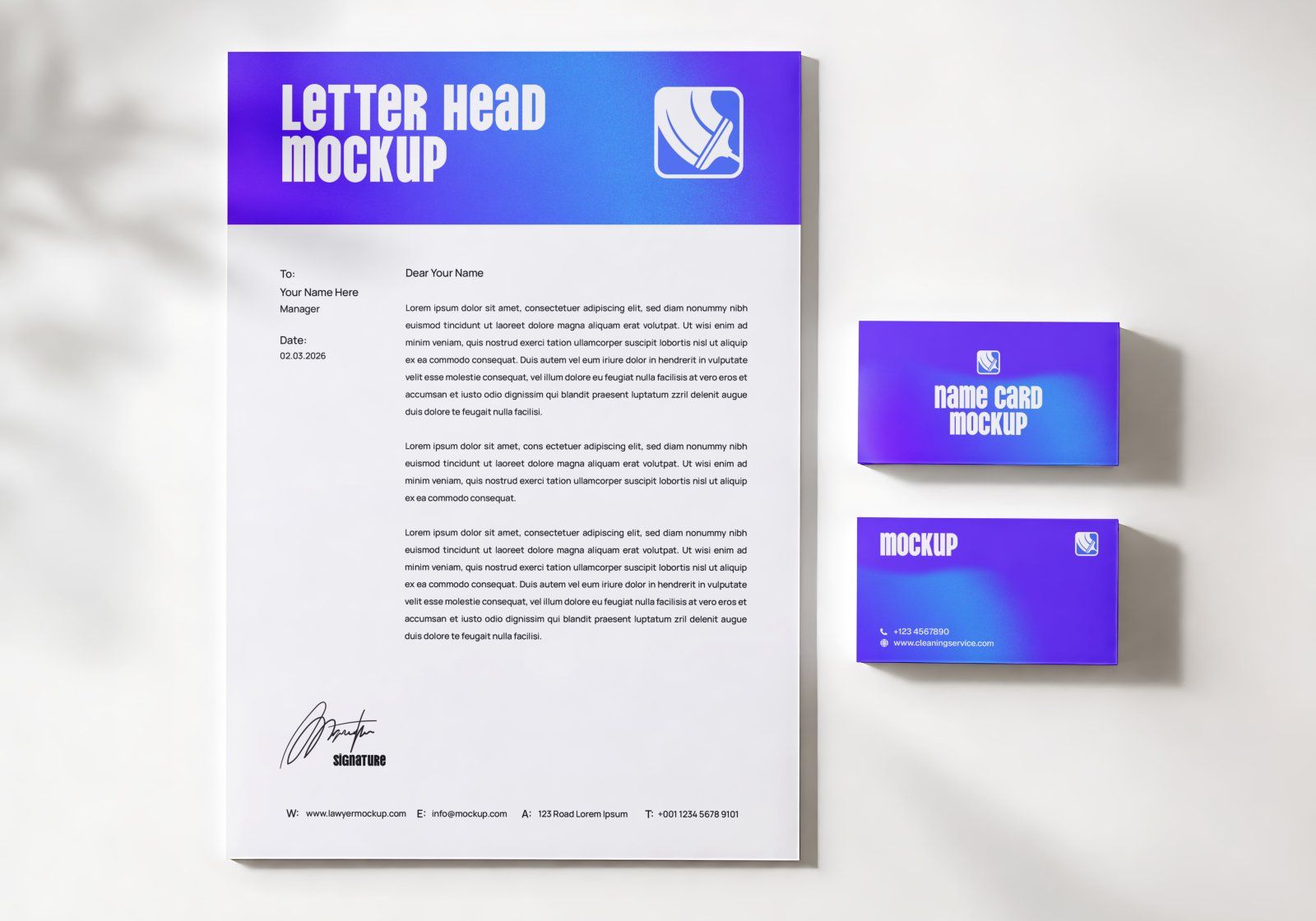 House Cleaning Services Mockup Bundle 15 (PSD) Housekeeping & Cleaning Agency Brand Identity — image 16
