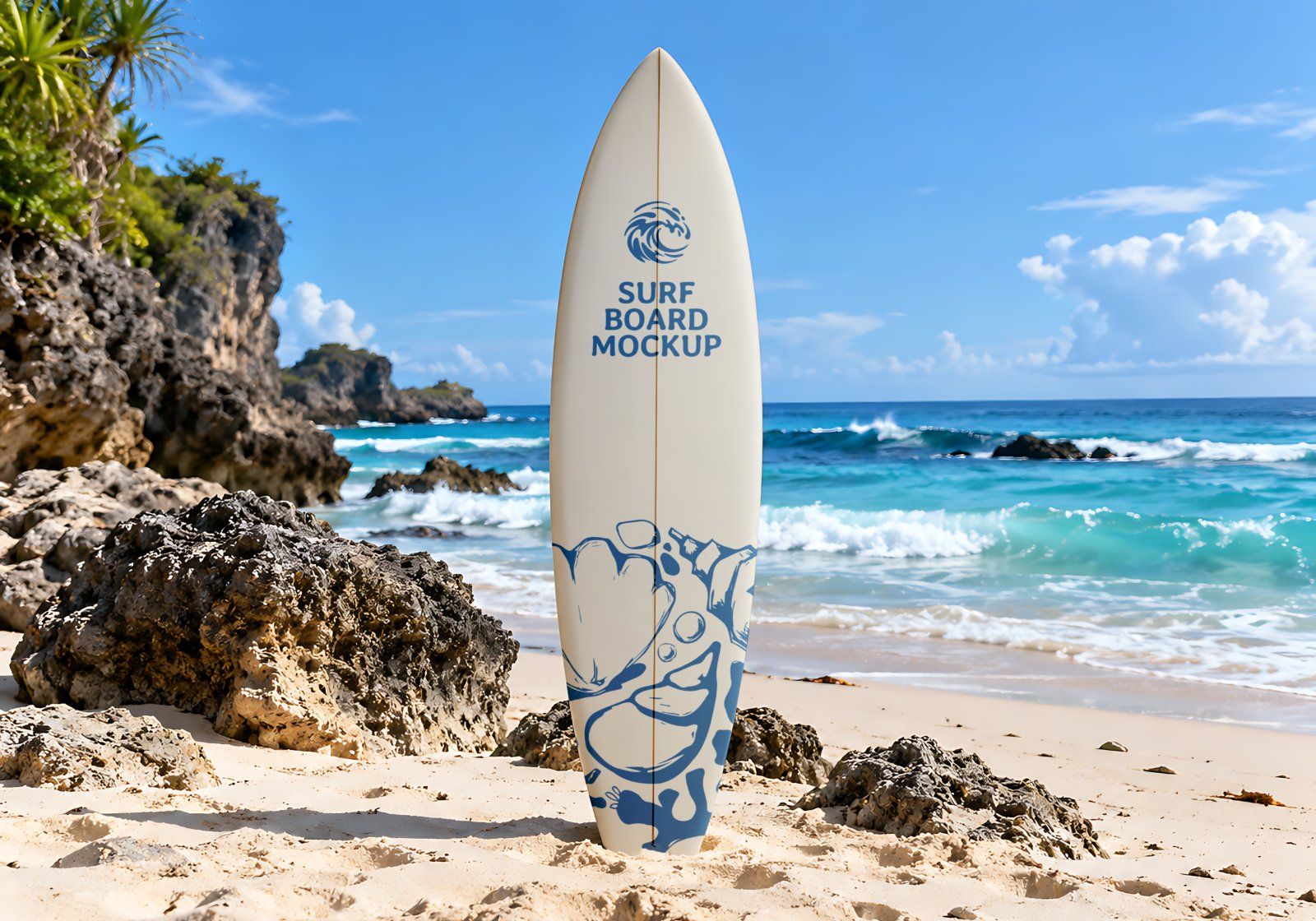 Surf Branding Mockup Bundle - 15 Surfboard & Surfwear PSD Mockups — image 20