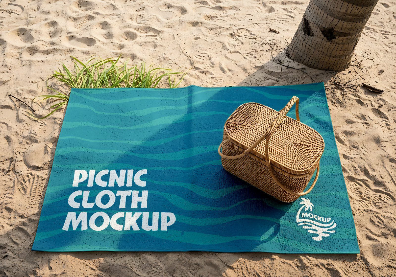 Premium Branding Beach Mockup