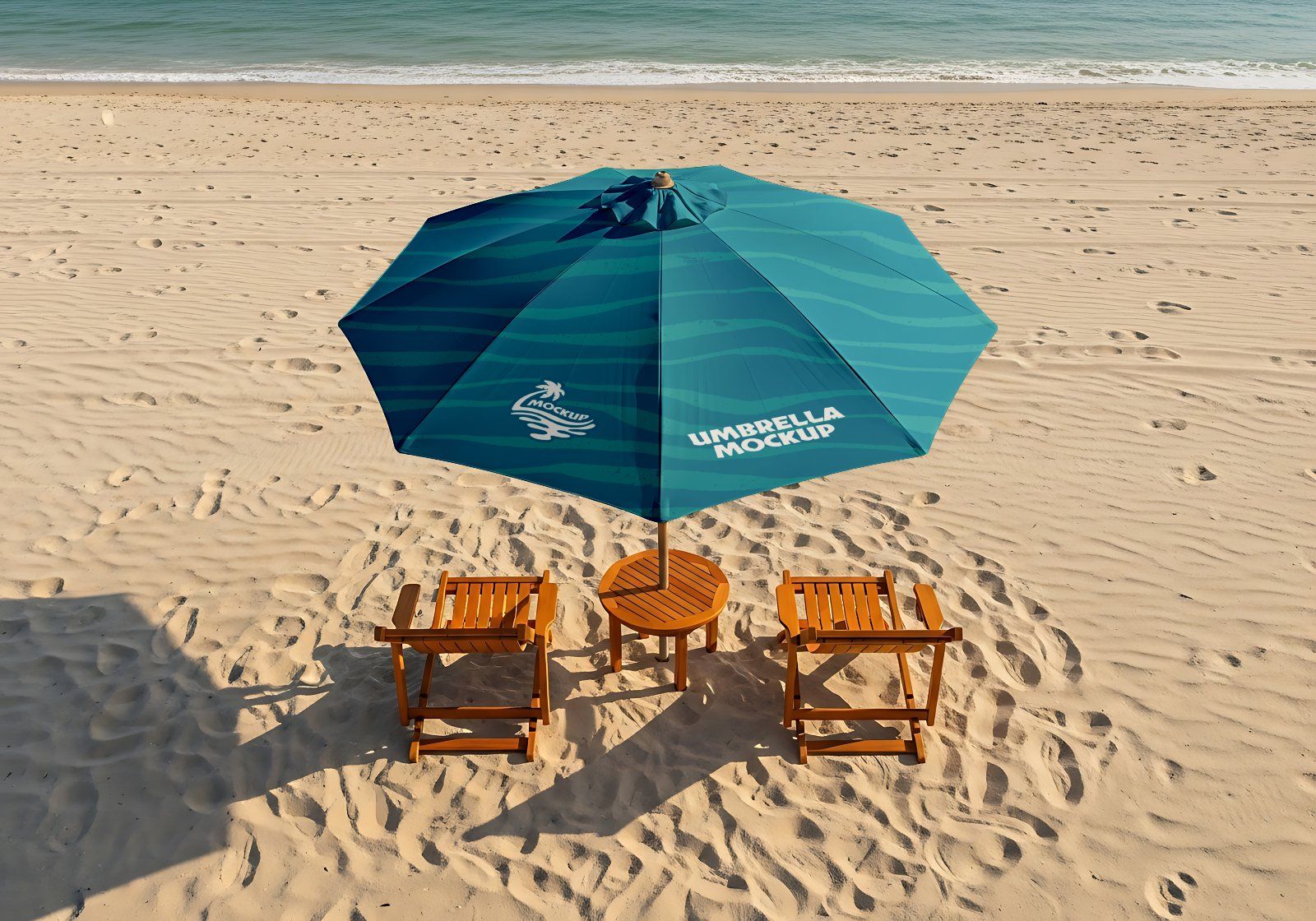 Premium Branding Beach Mockup