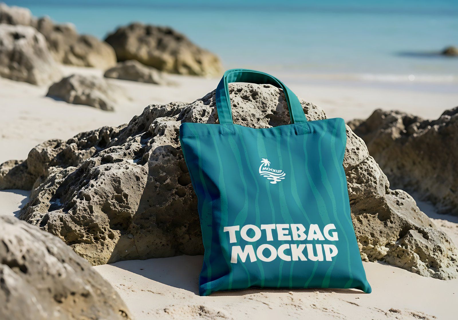 Premium Branding Beach Mockup