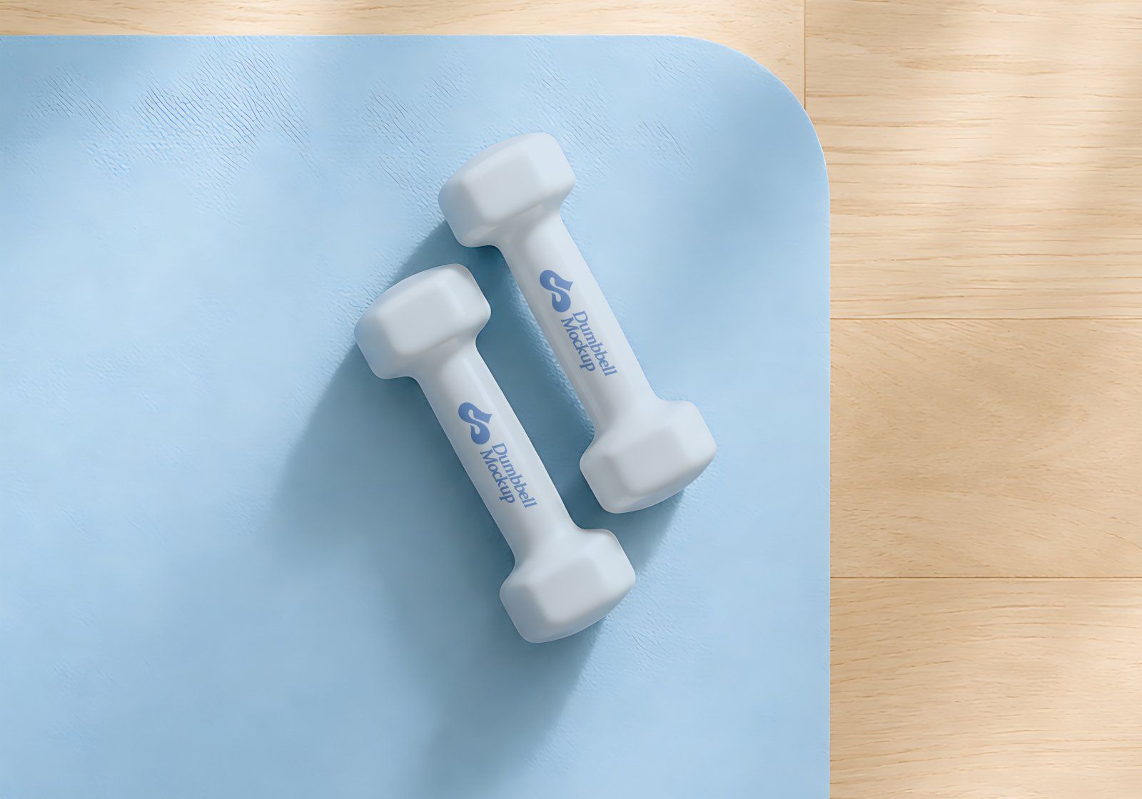 Premium Branding Blue Pilates Mockup