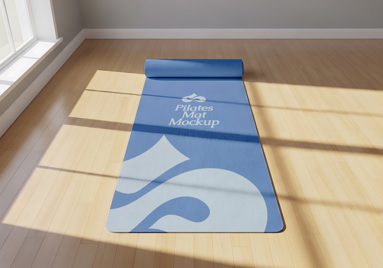 Premium Branding Blue Pilates Mockup