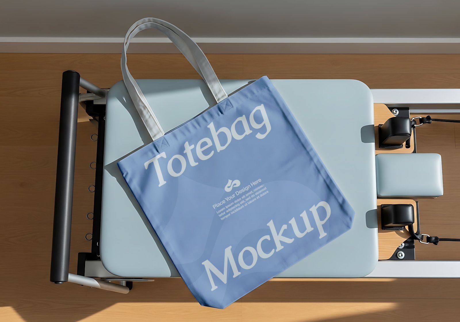 Premium Branding Blue Pilates Mockup
