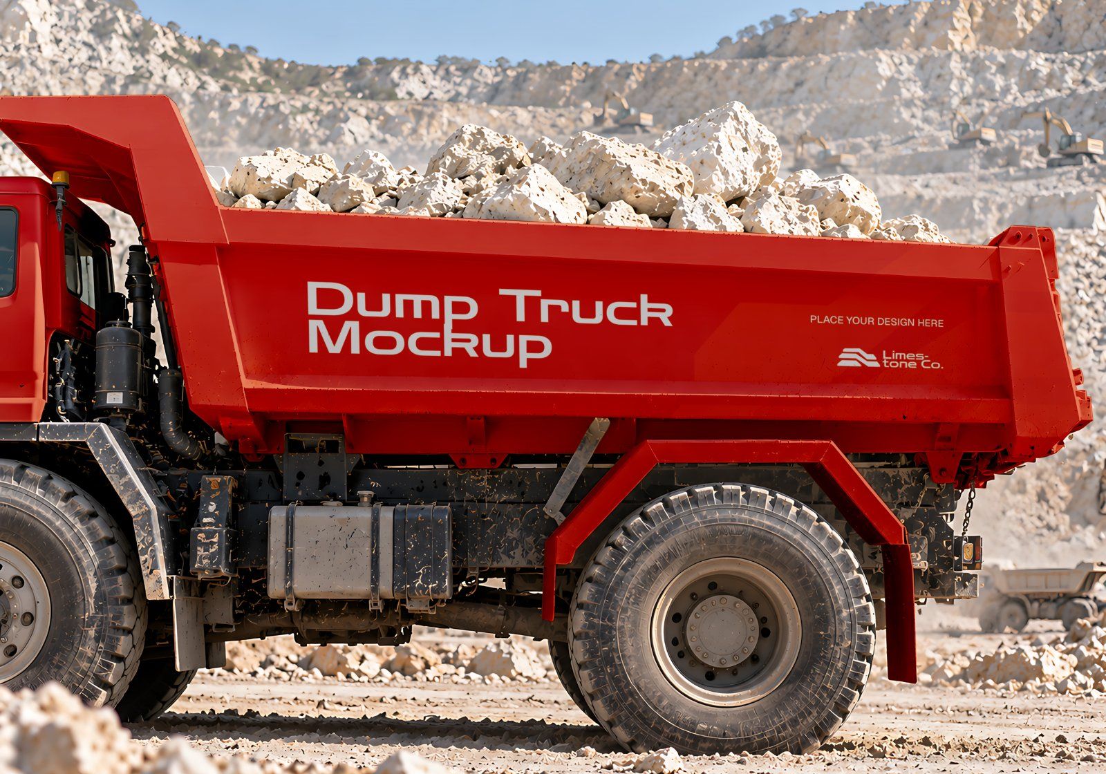 Limestone Mining Branding Mockup Bundle - 15 Heavy Equipment PSD Mockups — image 20