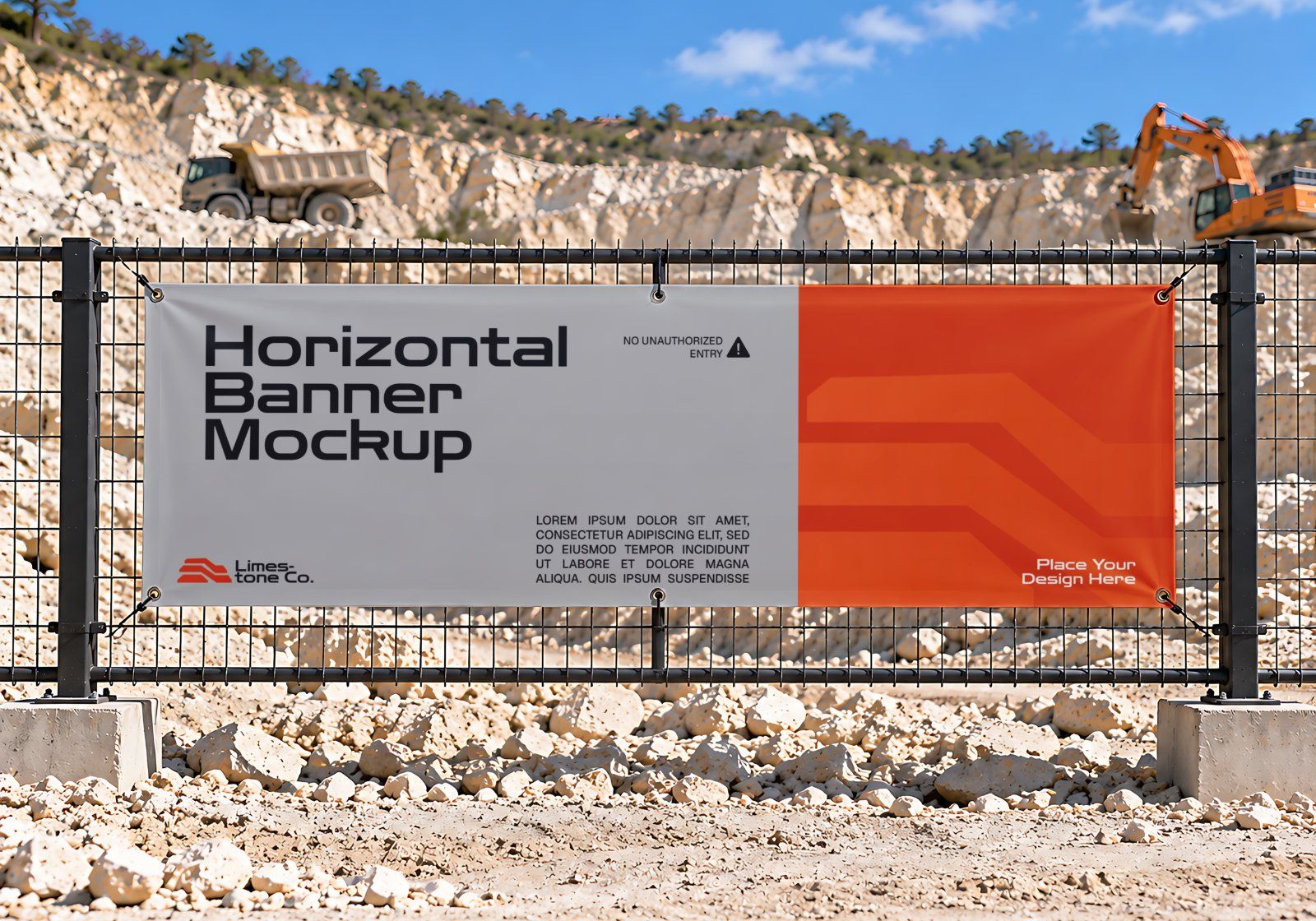 Limestone Mining Branding Mockup Bundle - 15 Heavy Equipment PSD Mockups — image 14