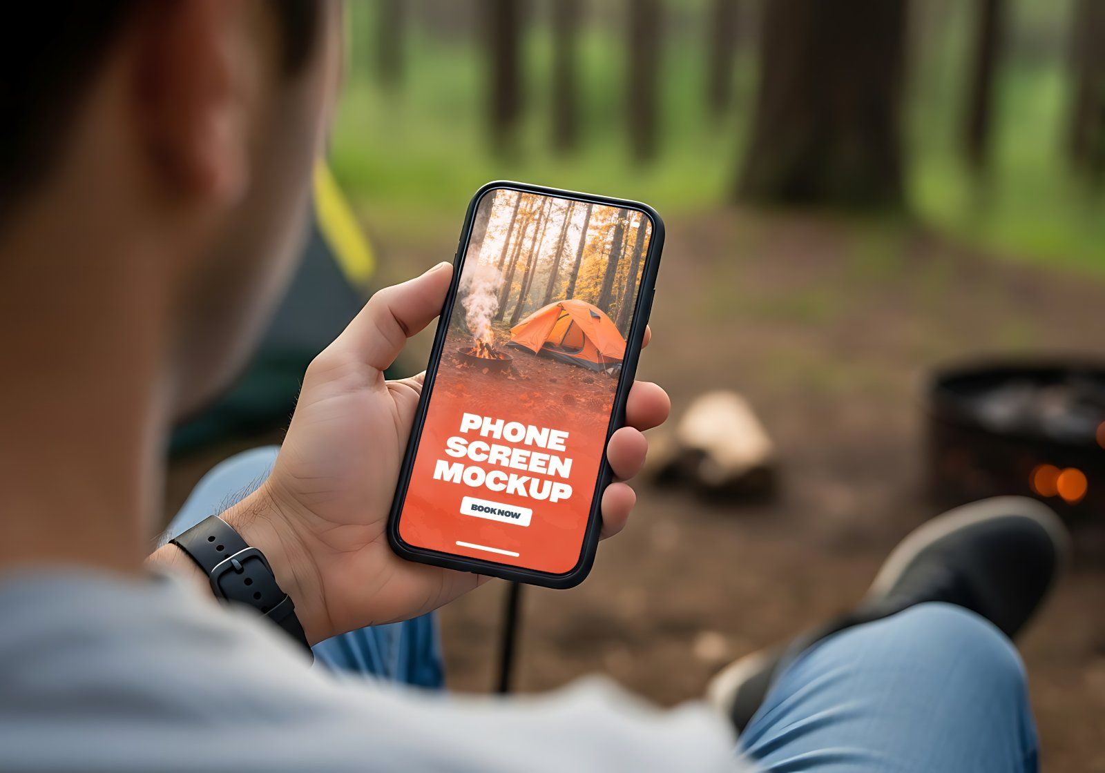 Premium Camping Set Mockup