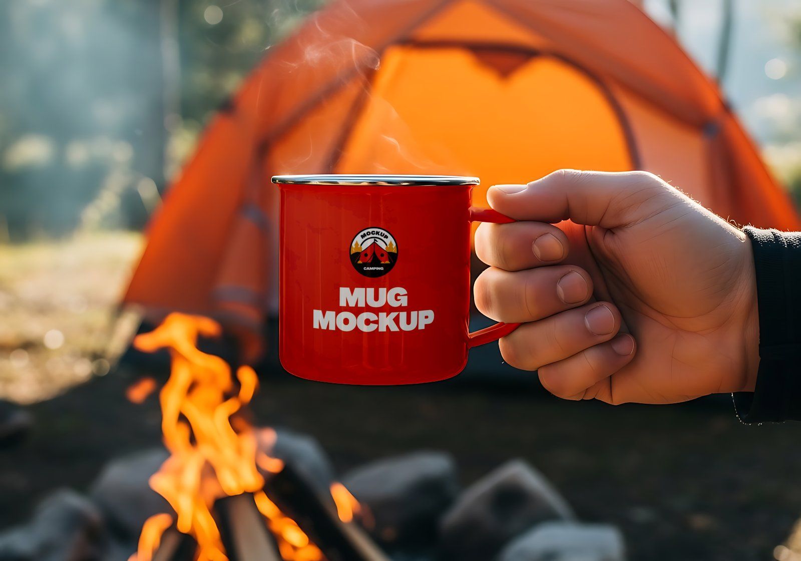 Premium Camping Set Mockup