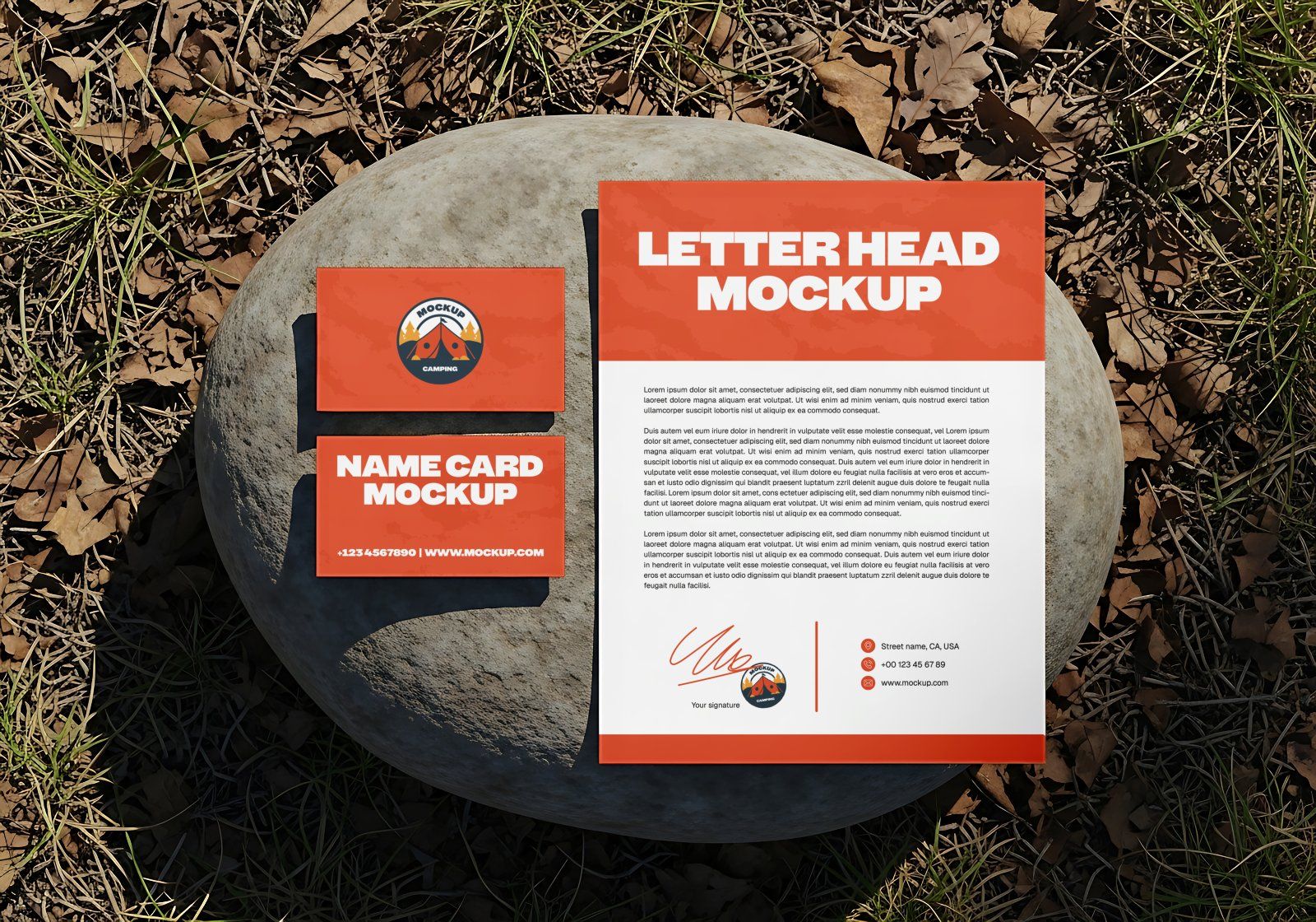 Premium Camping Set Mockup