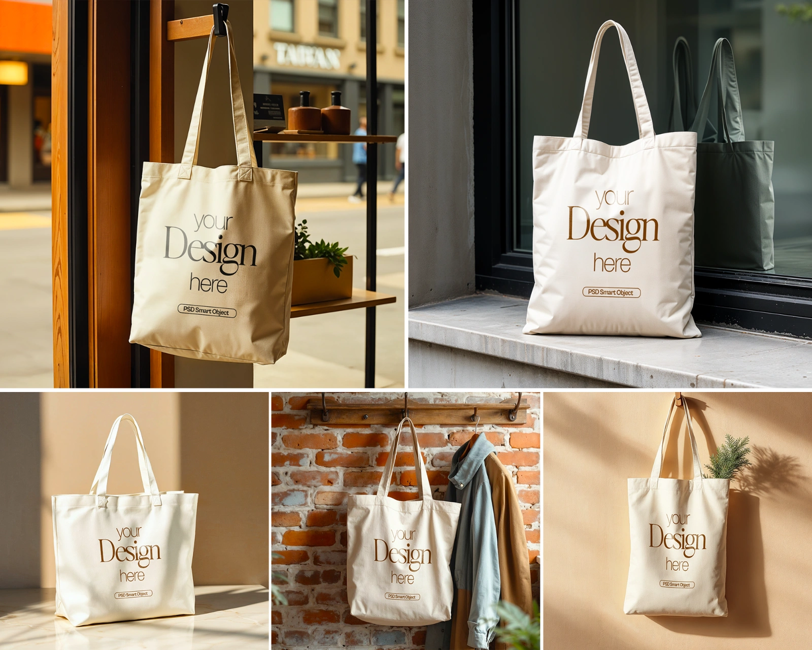 Tote Bag Mockup Bundle PSD: Printify & Printful, 20+ Smart Object Mockups — image 3