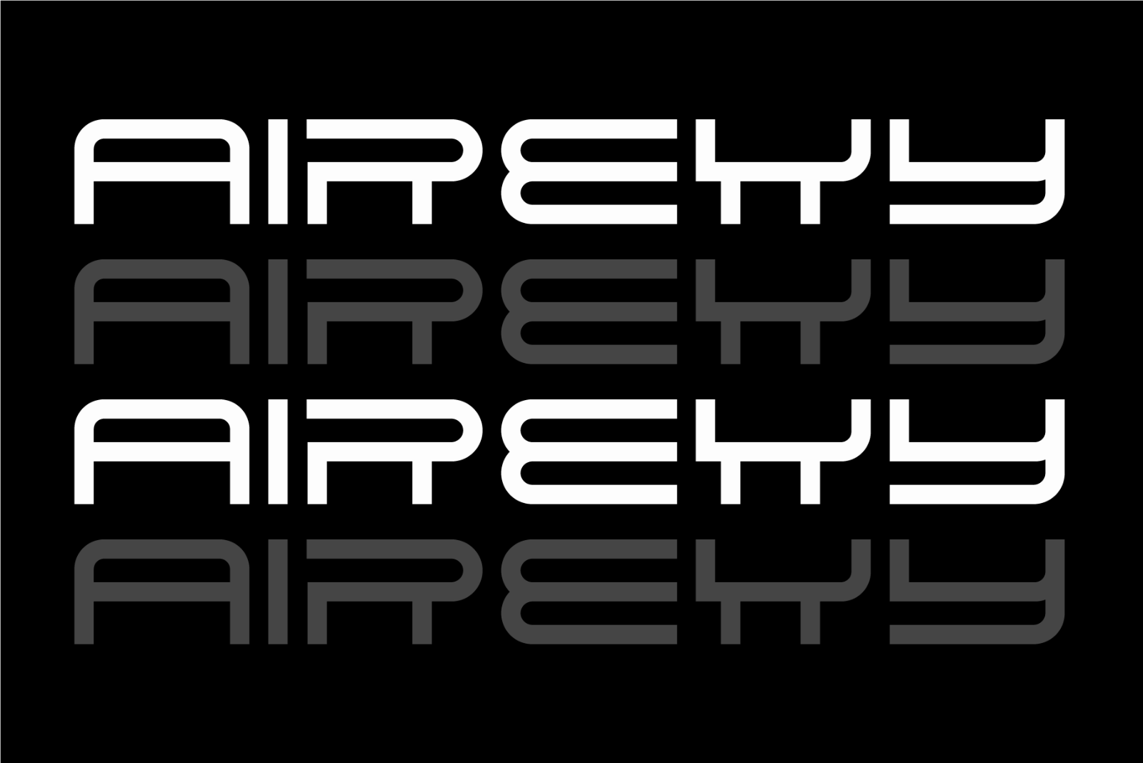 Airexy - Futuristic Display Font — image 3