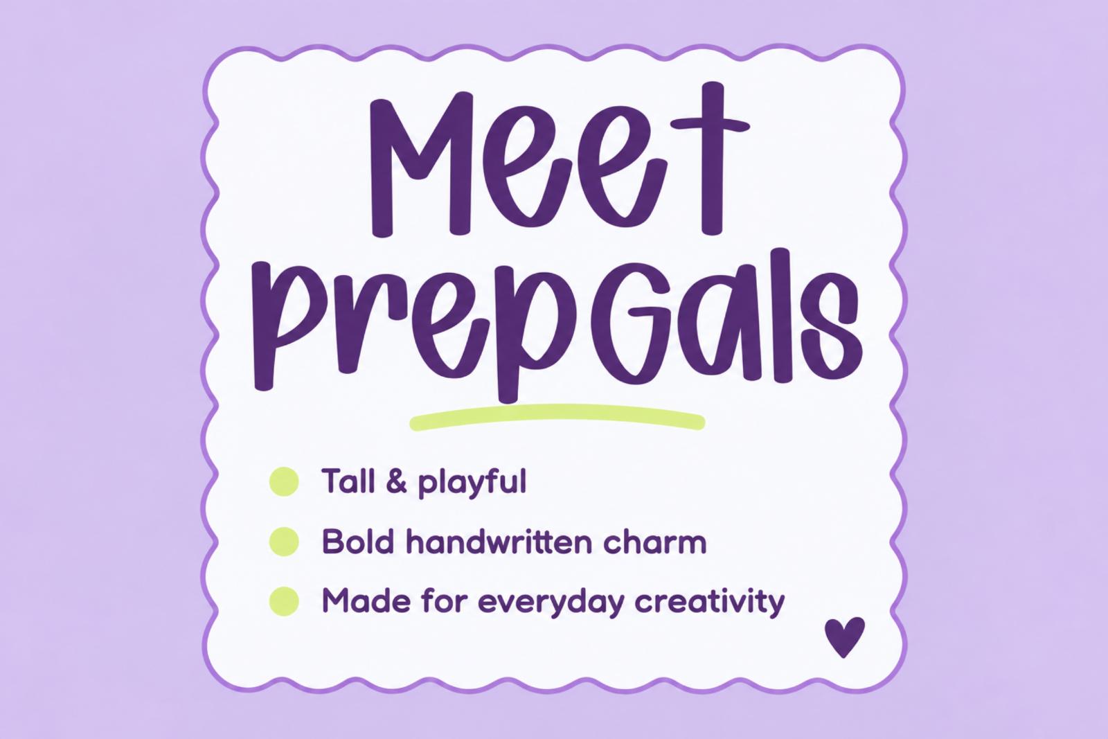 Prep Gals – Cute Bold Handwritten Preppy Font — image 3