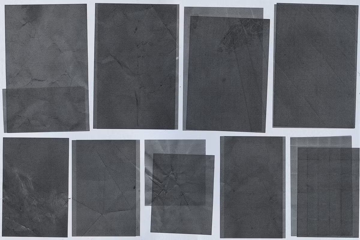 Crumpled archive paper textures