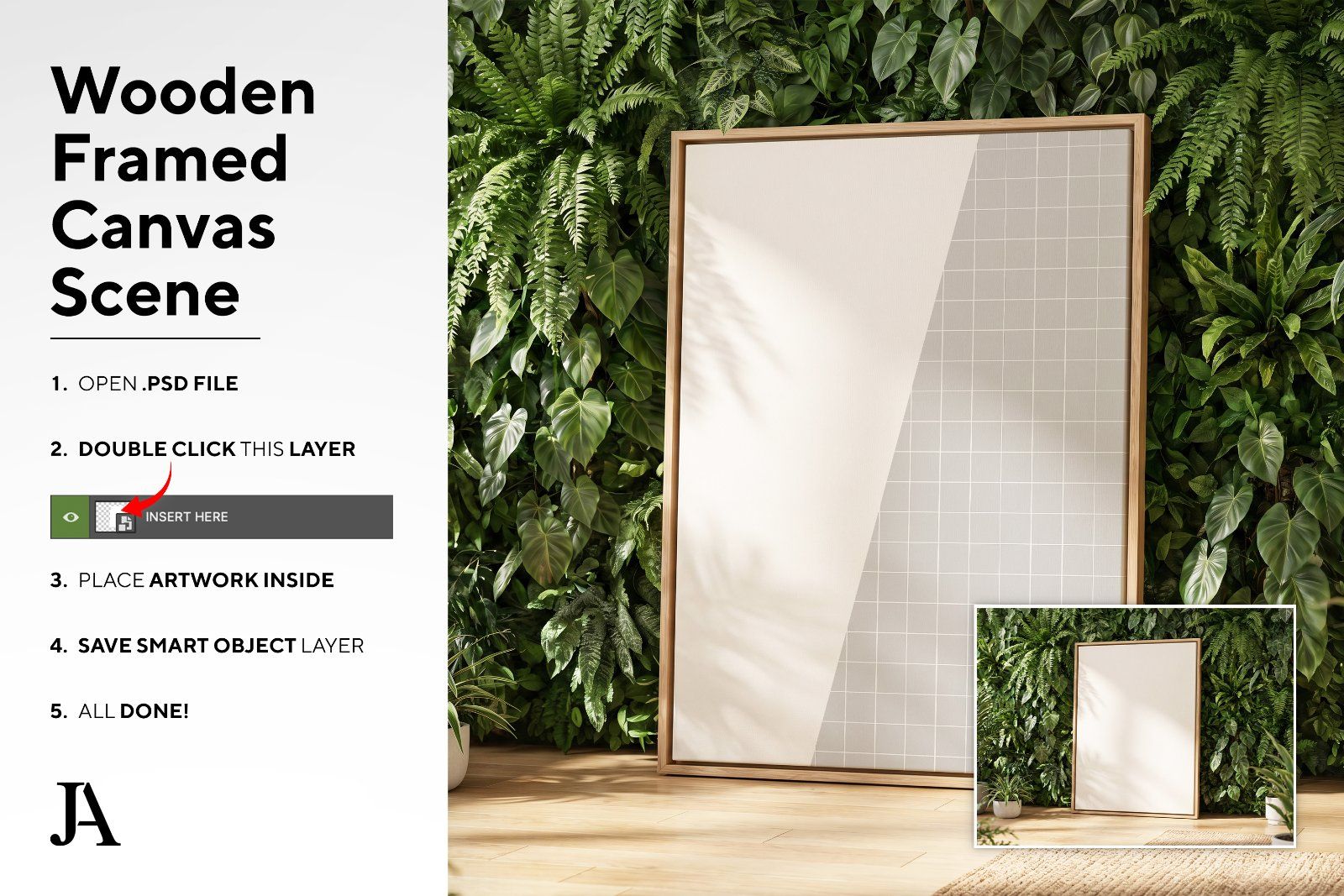 Wooden Framed Canvas | DIN A PSD — image 4