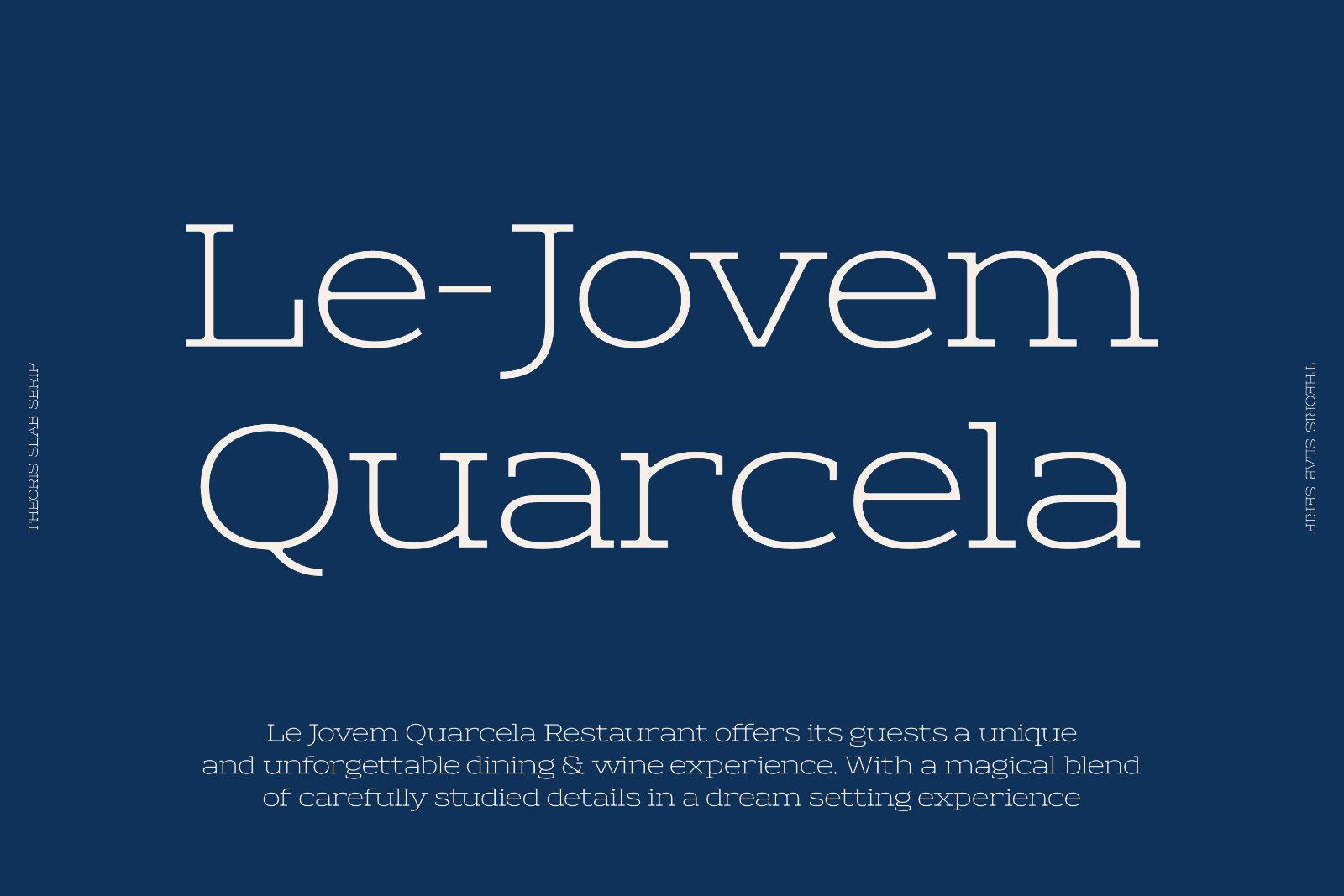 Theoris slab serif typeface