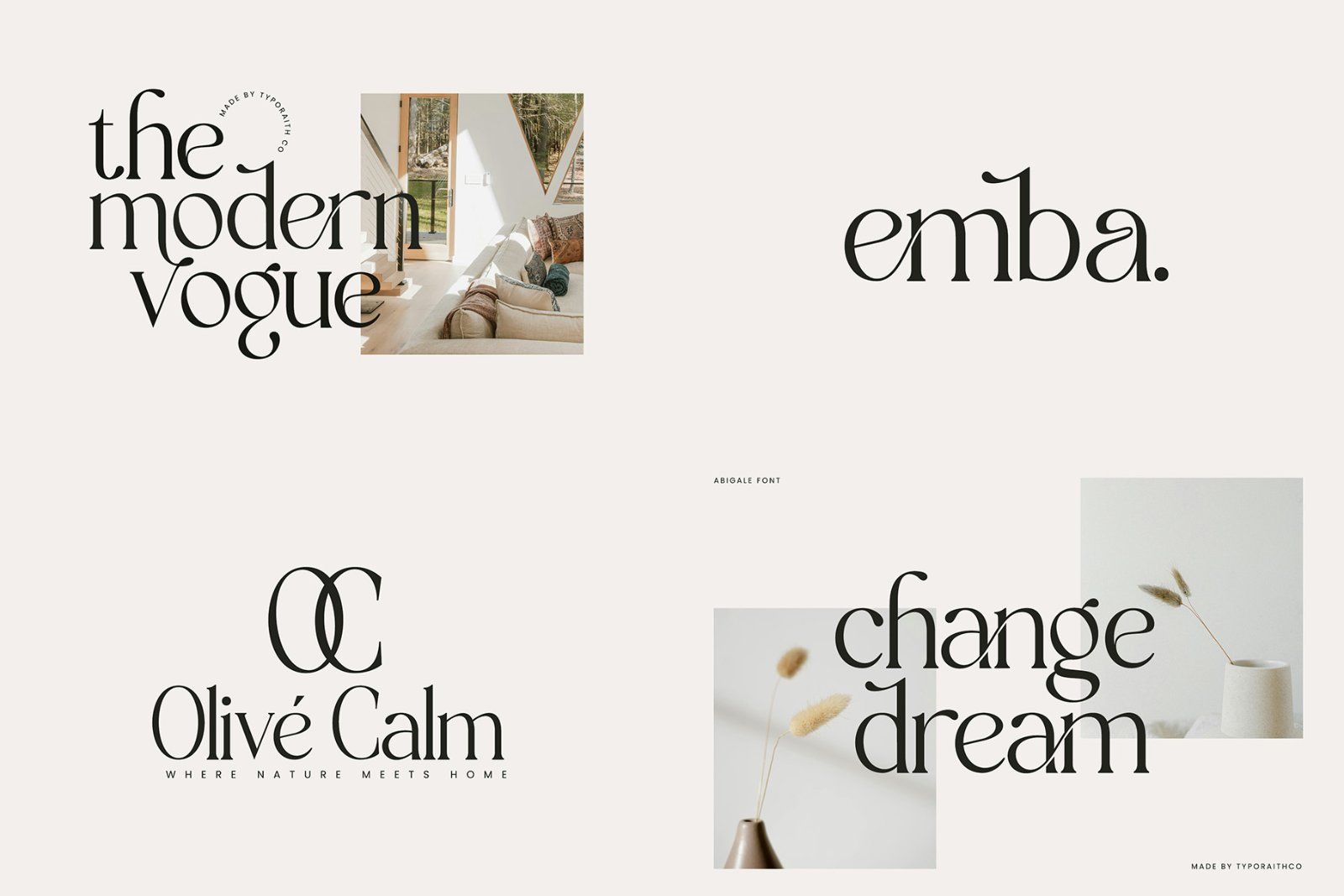 Modern Serif & Script Font Bundle