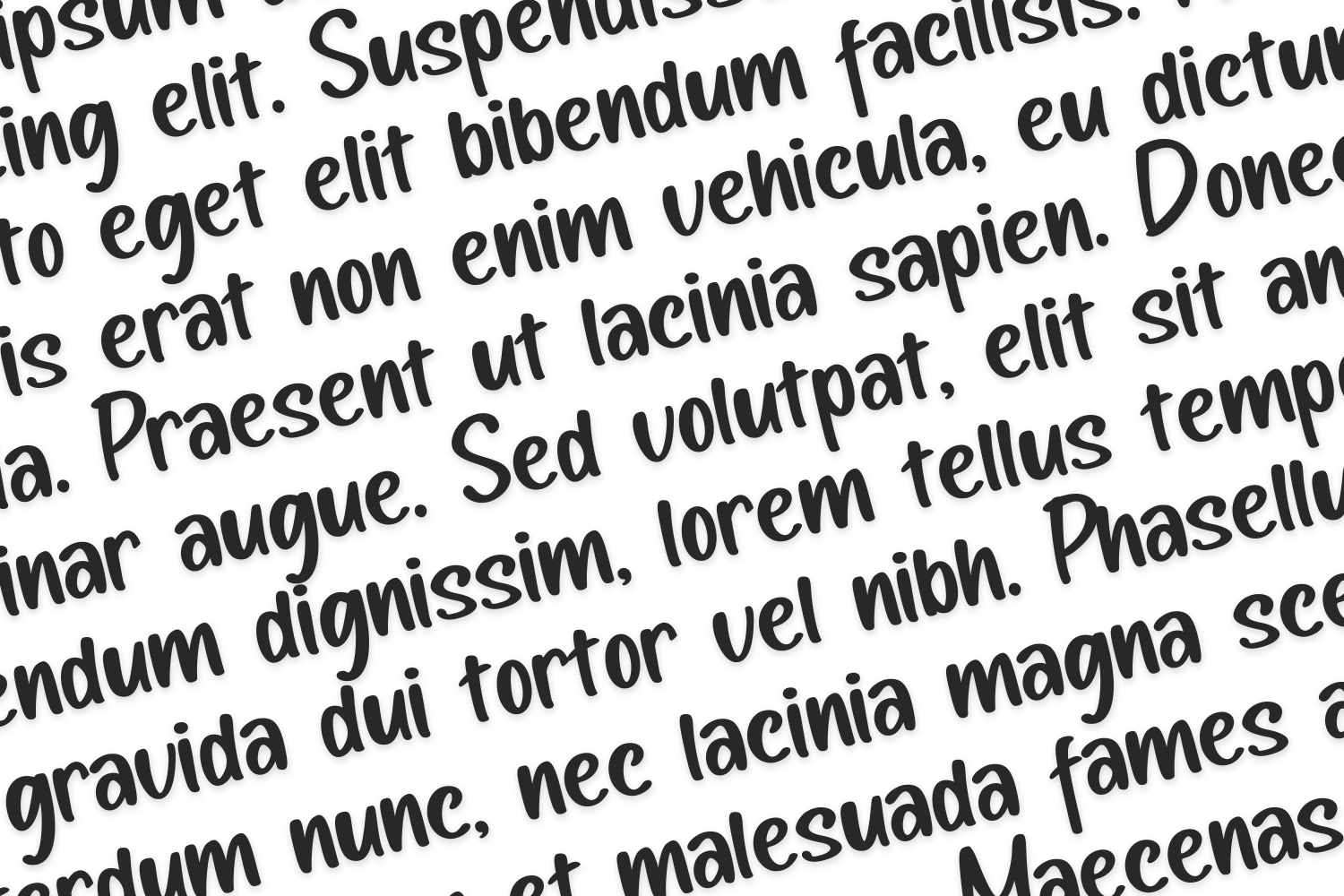 Miau Miou handwriting Font