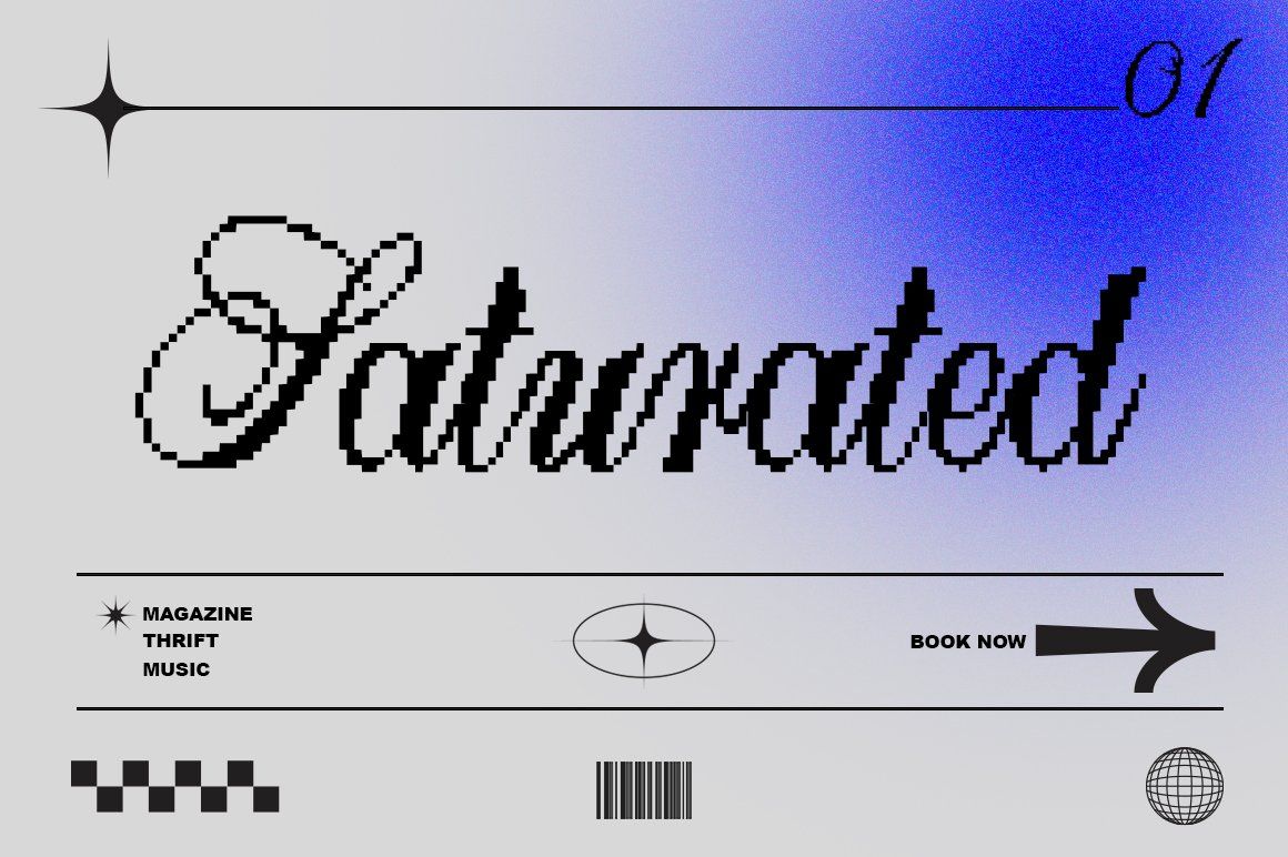 Larasati Pixelated Script Game Font — image 4