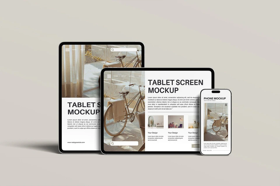 Tablet and Phone Mockup