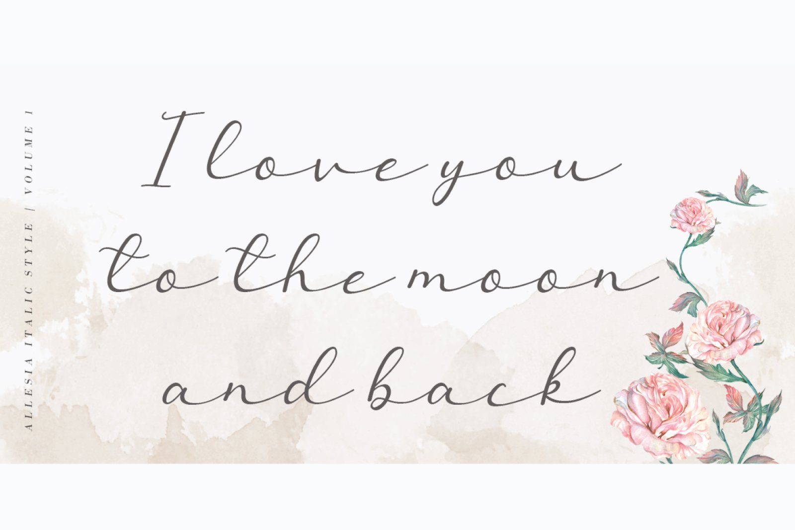 Allesia gorgeous handwritten font wedding font