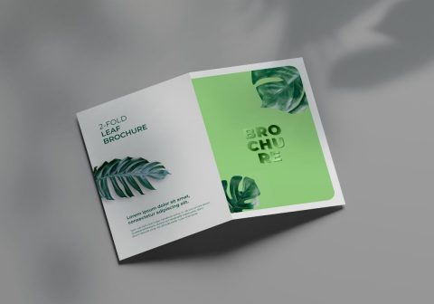 2-Fold Brochure Mockup