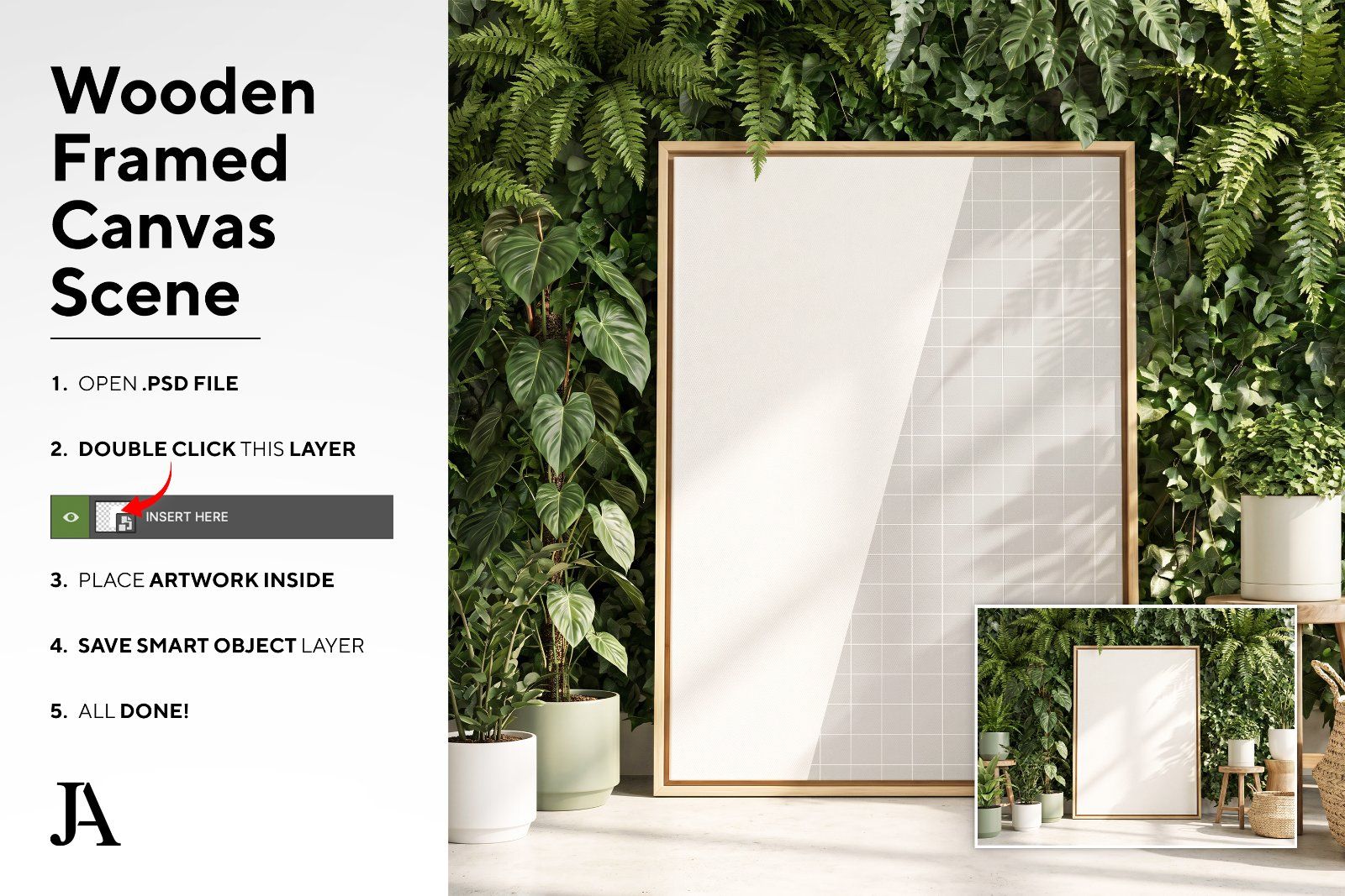 Wooden Framed Canvas | DIN A PSD — image 4