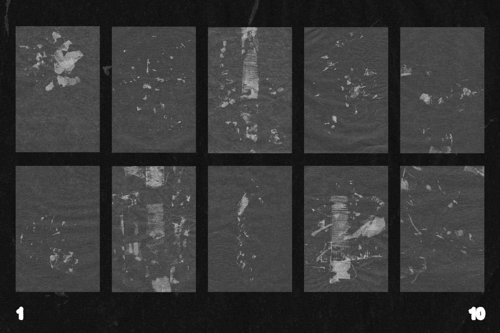 Grunge paper marks textures