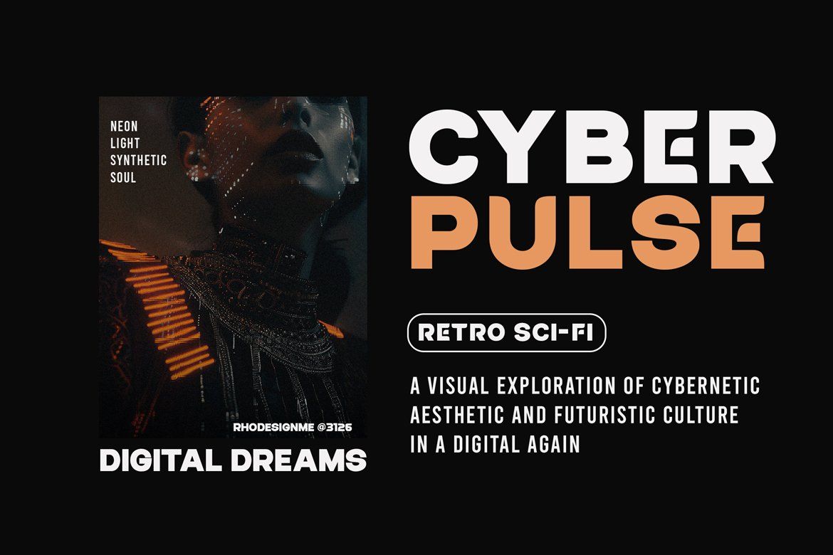 Futuristic Techno Sans Serif Font – Krovex — image 3