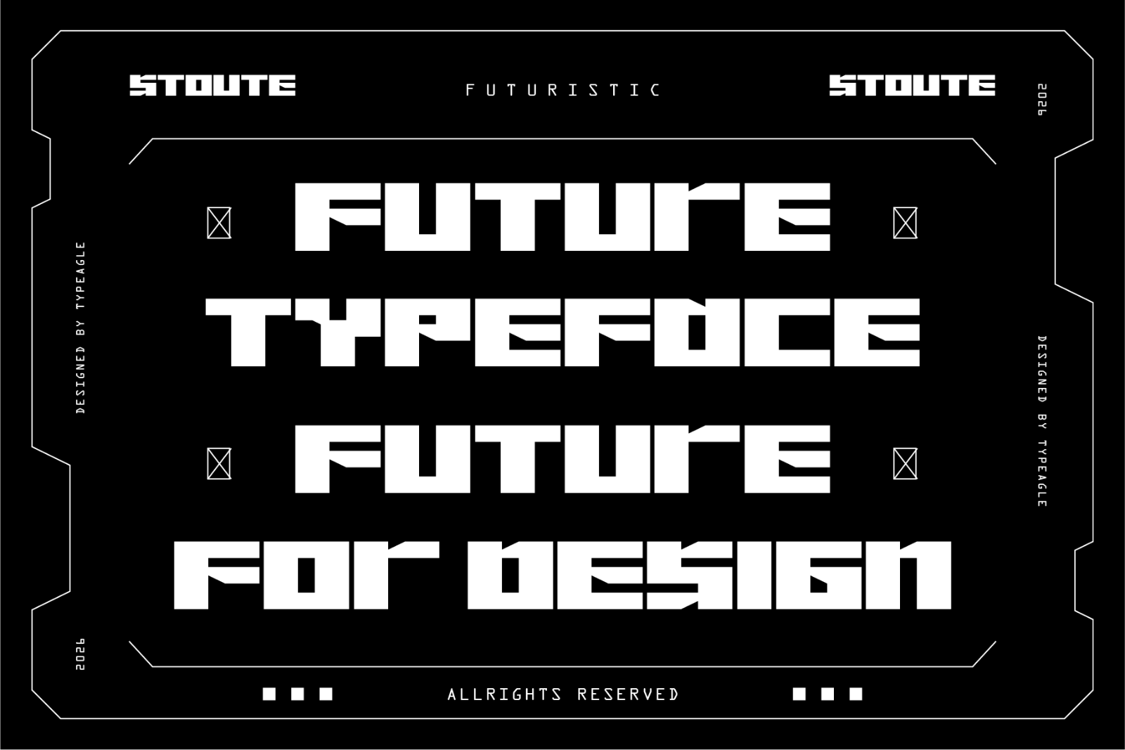 Stoute - Futuristic Display Font — image 3