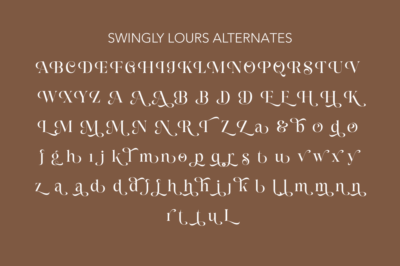 Swingly Lours | Magnificent Font — image 3