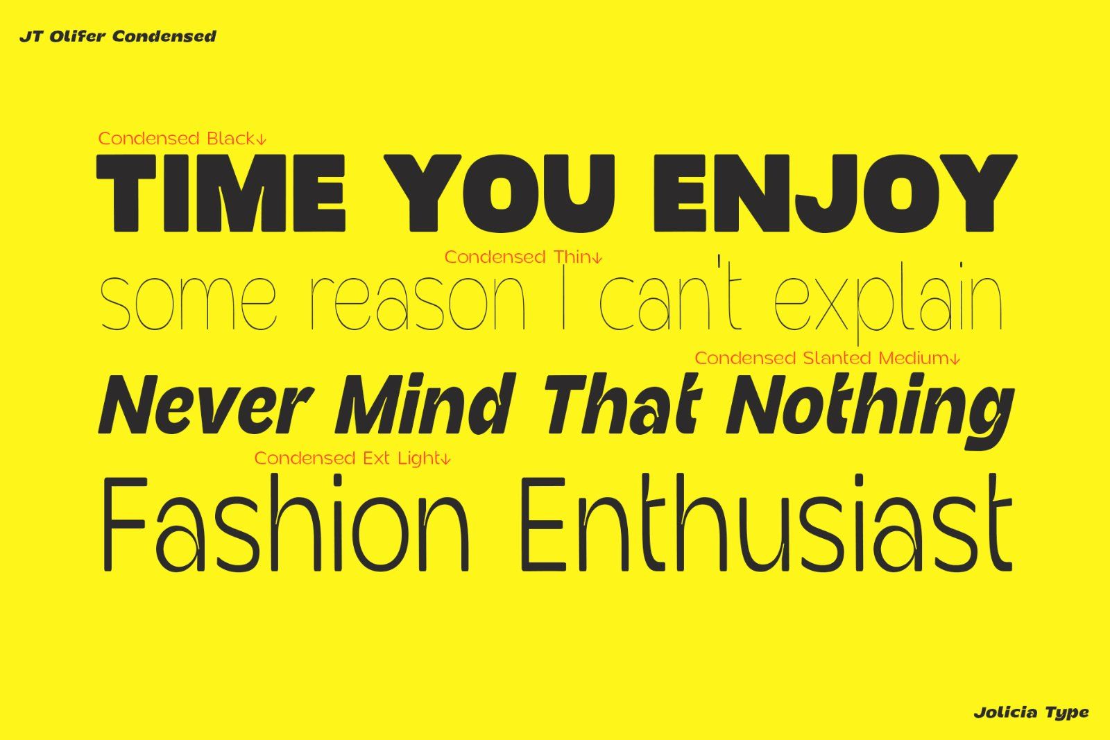 JT Olifer | 40 Font Family