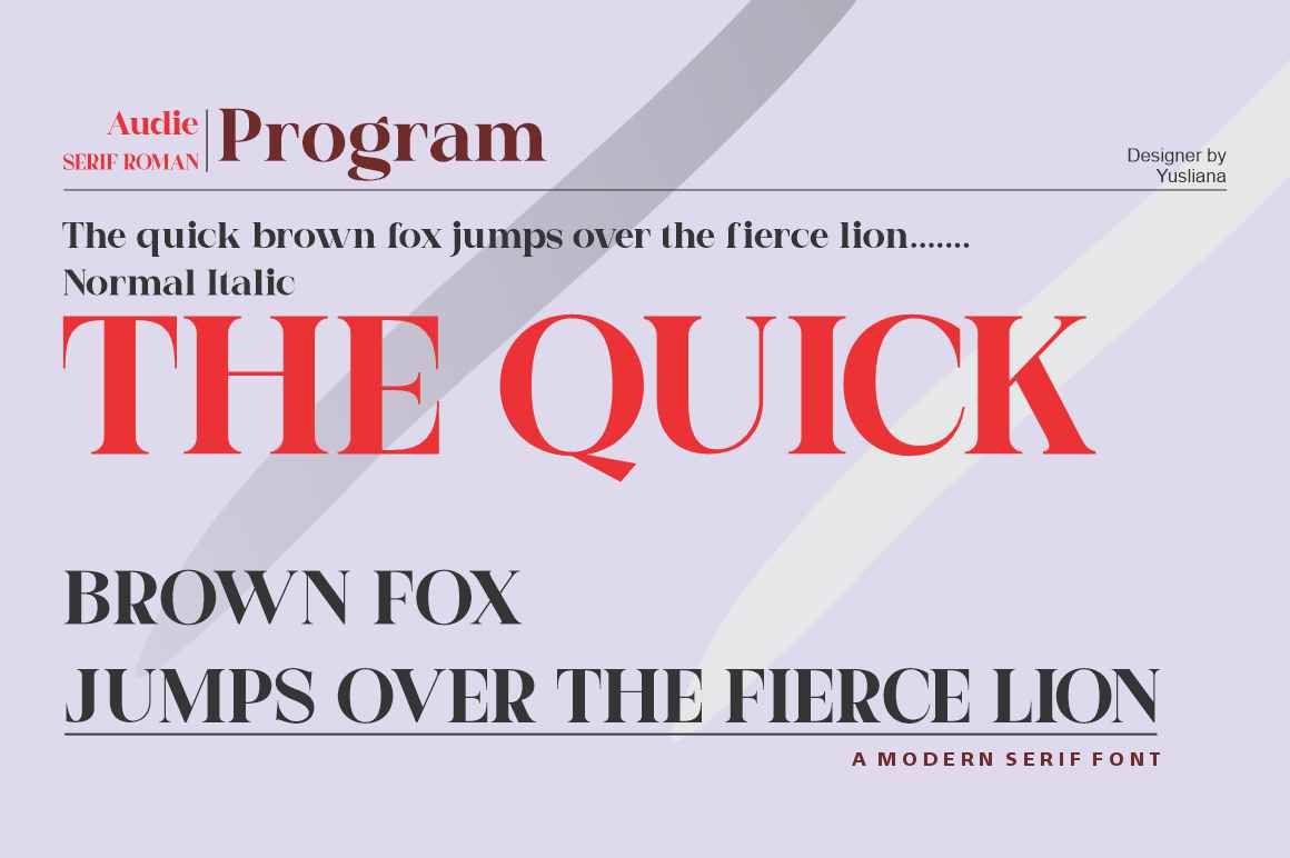 Audie serif