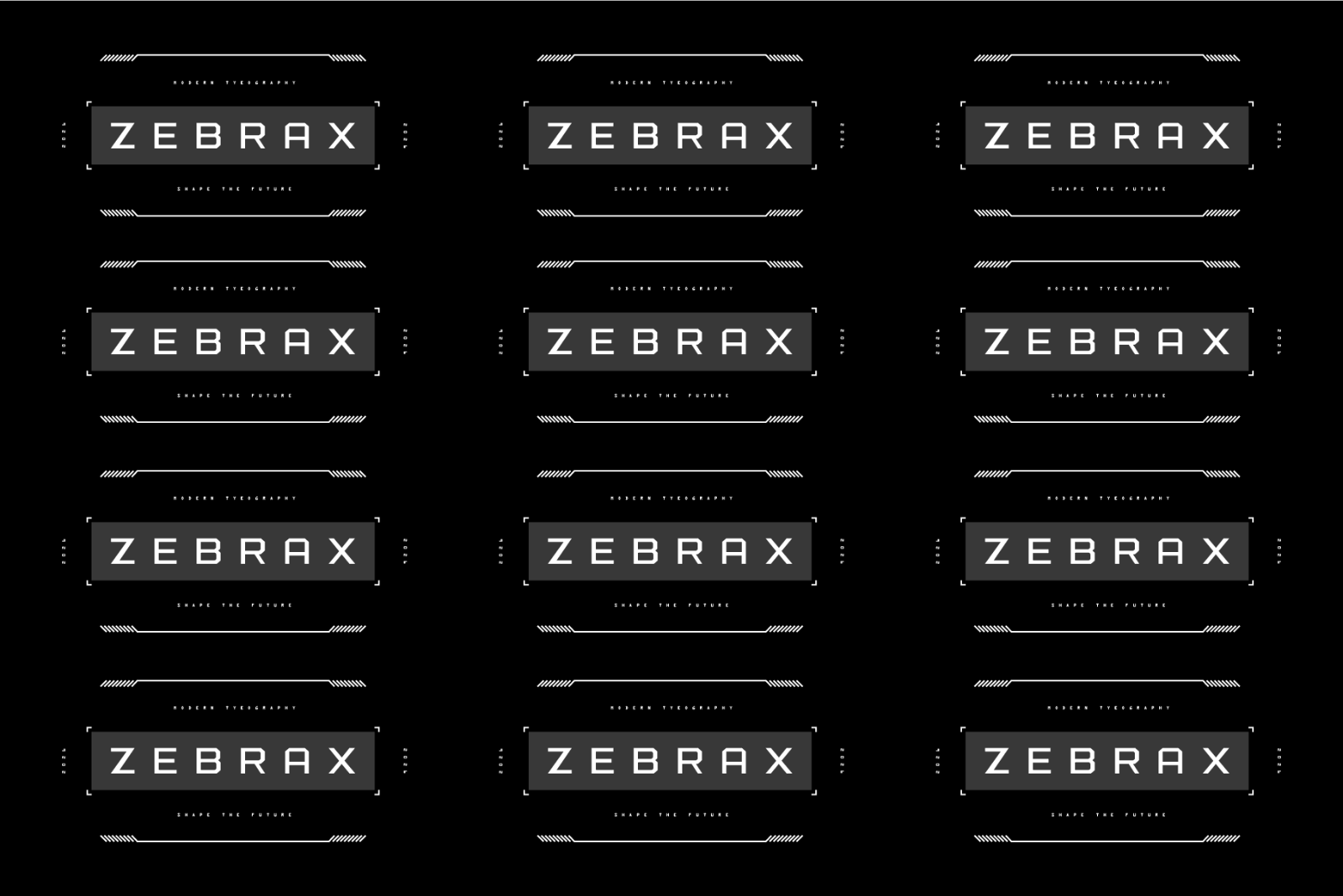Zebrax - Futuristic Display Font — image 4