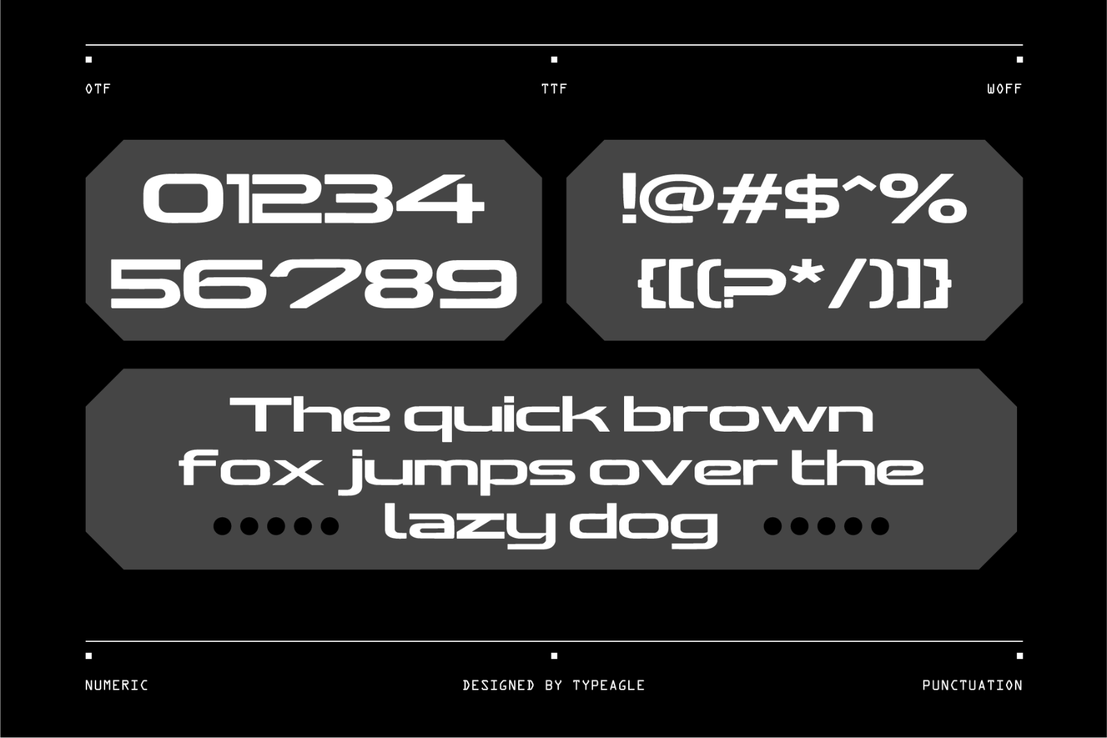 Ortaen - Futuristic Display Font — image 3