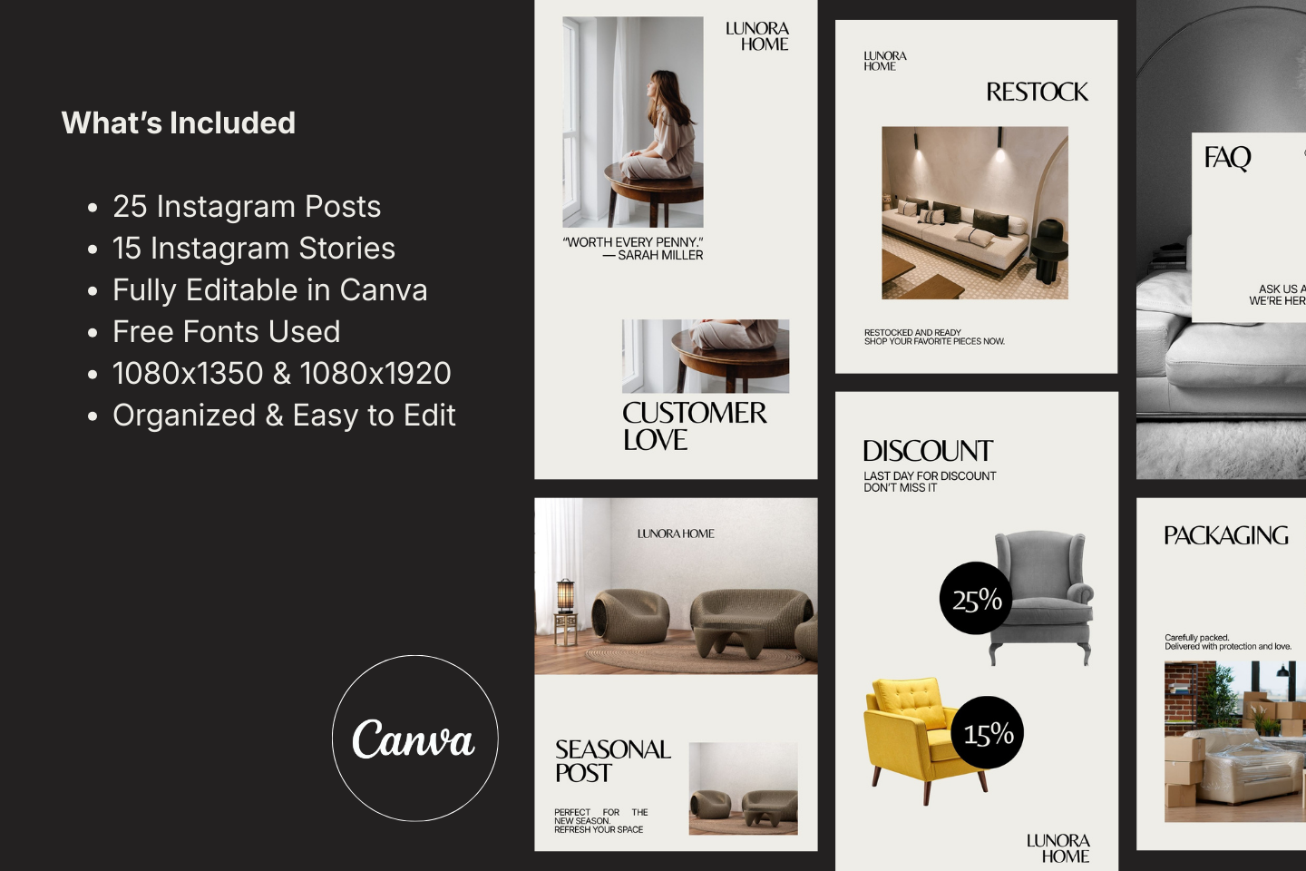 LUNORA — Editorial Furniture IG Kit — image 3