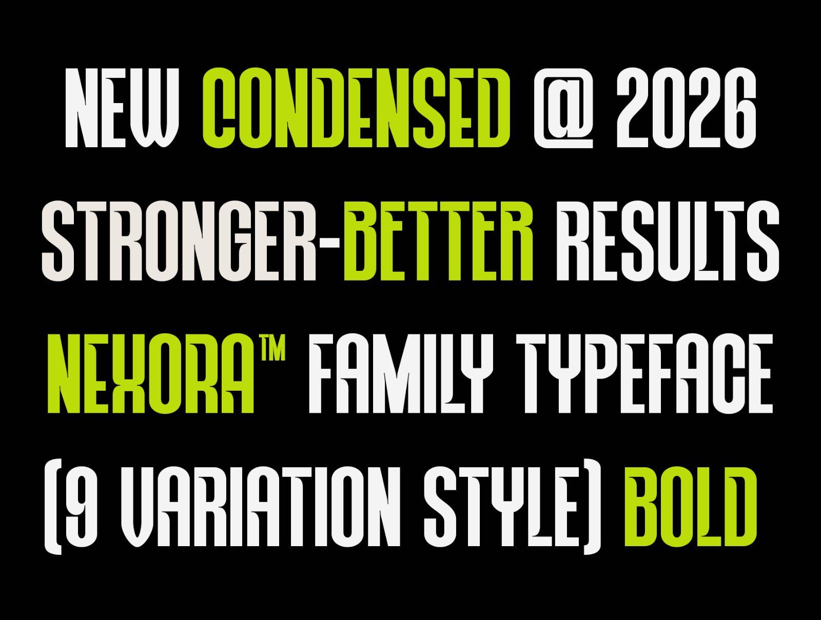NEXORA - A Modern Condensed Display Font Family — image 3