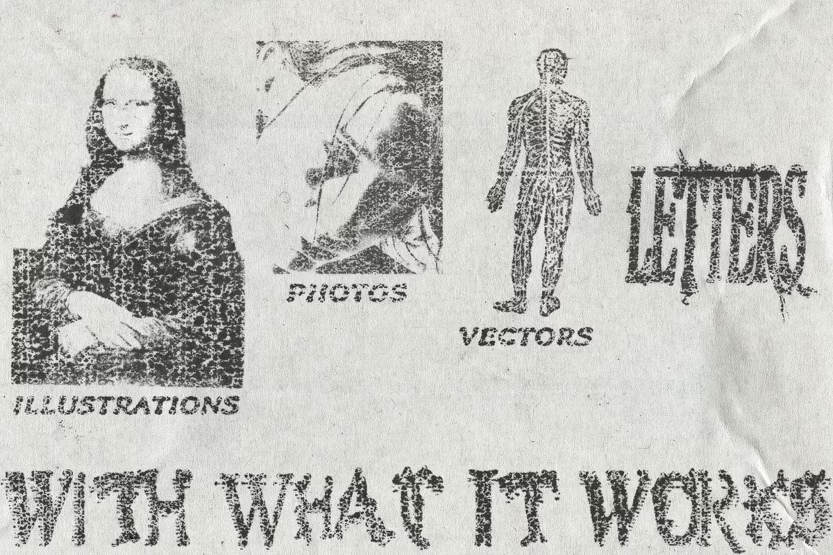 GLOSSY PRINT. Grunge action (V. pro)