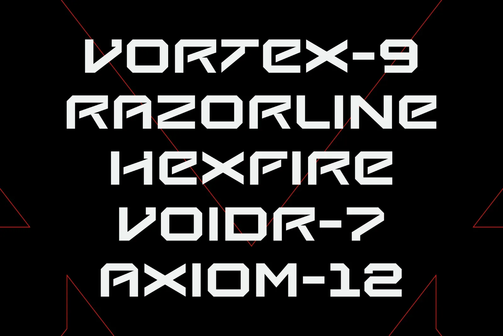 Scitex — Bold Futuristic Display Font — image 3