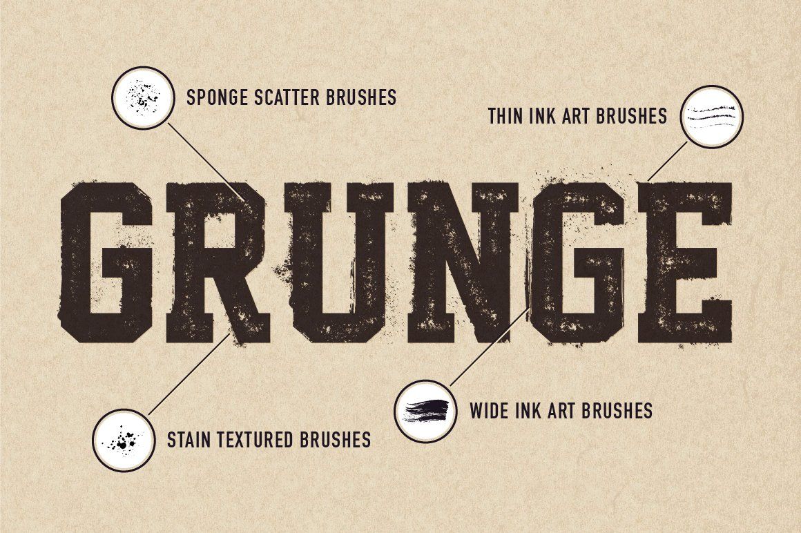 60+ Grunge Brushes for Adobe Illustrator