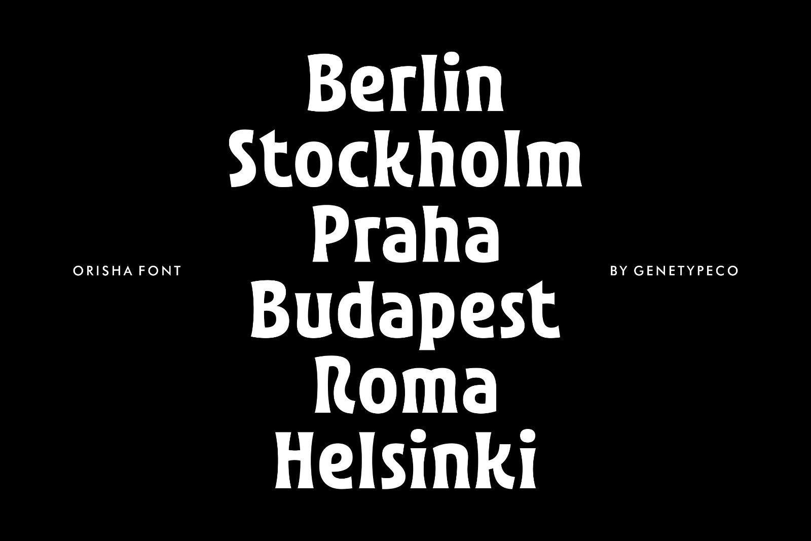 Orisha Display Font