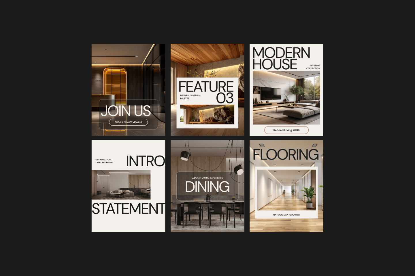 Modern House Interior IG Posts Canva — image 3