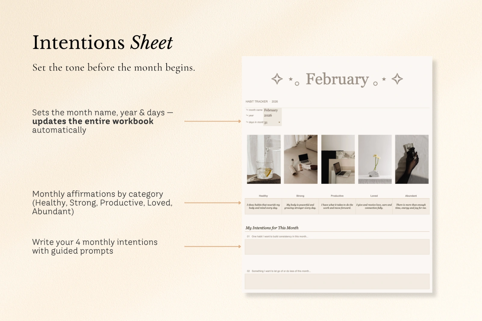 Simple Habit Tracker | Google Sheets — image 3