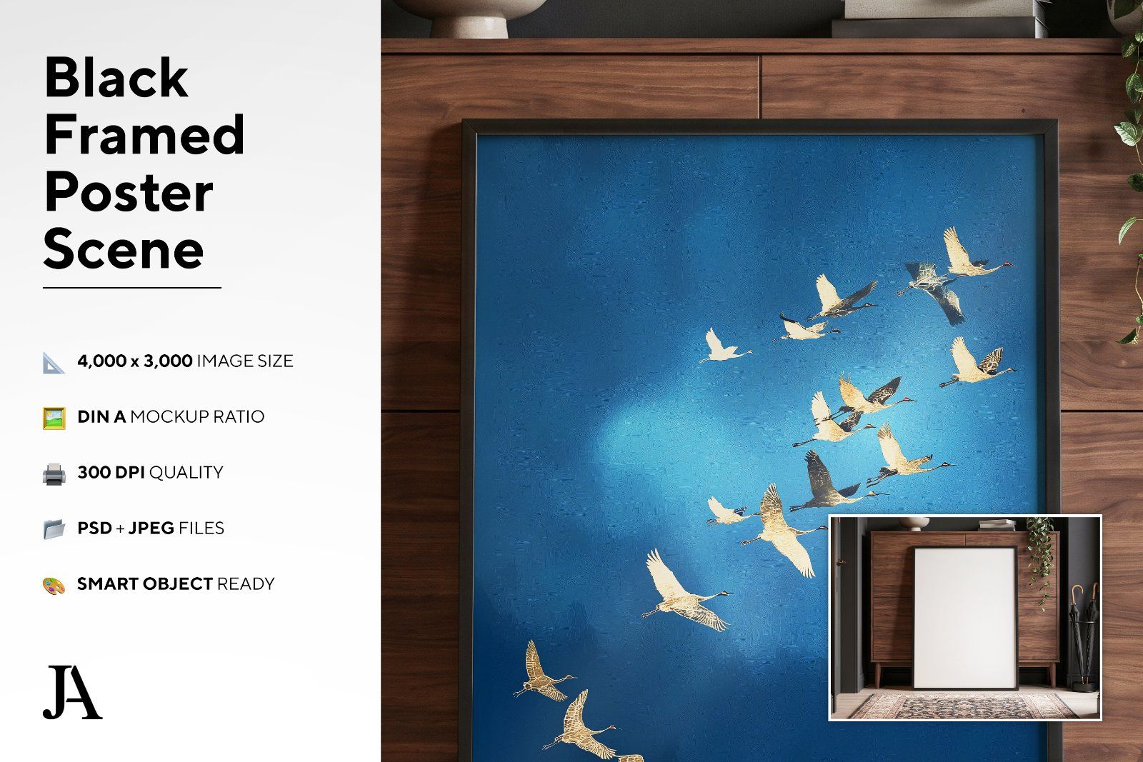 Black Framed Poster | DIN A PSD — image 3
